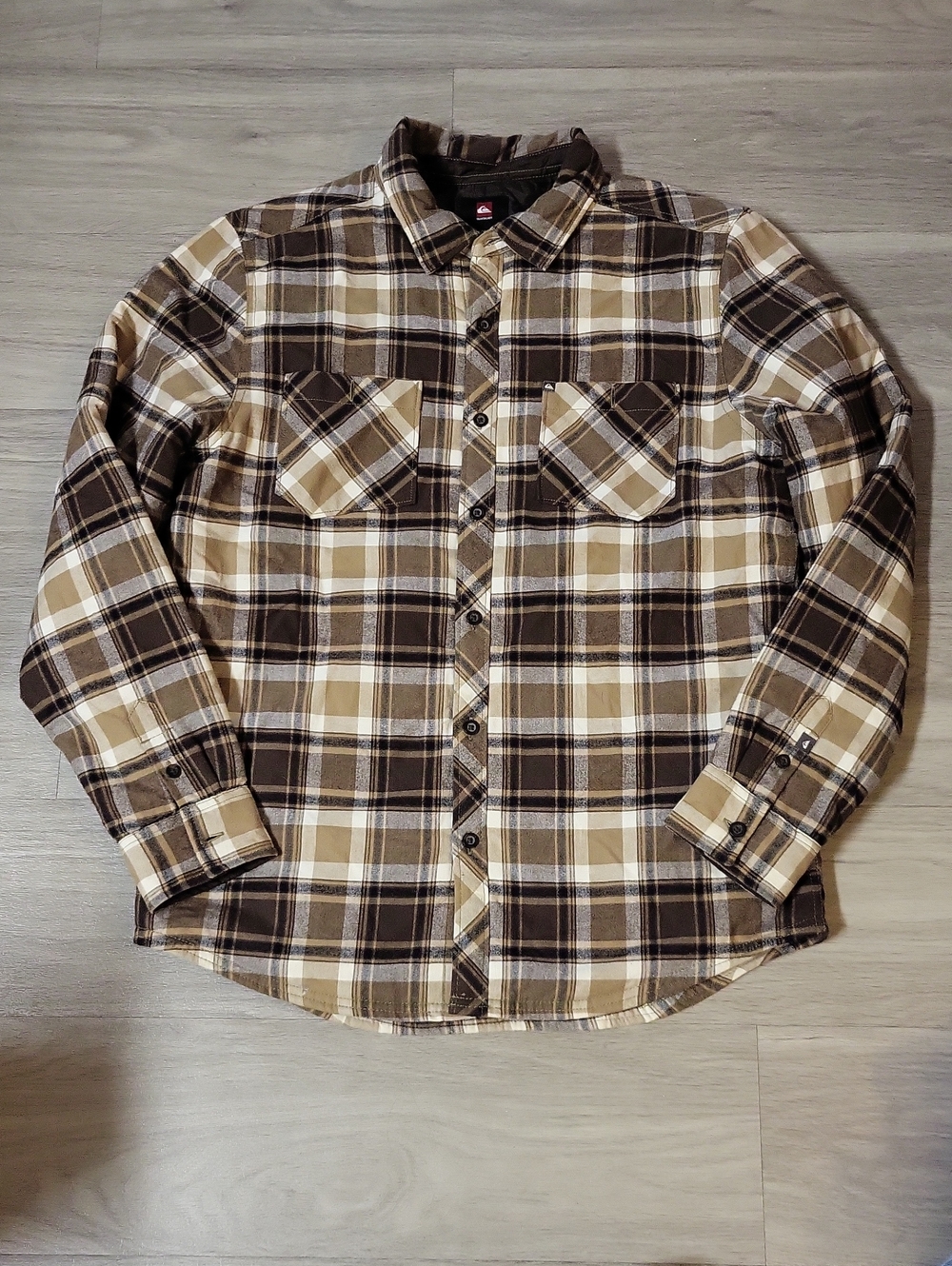 Men's Brown Plaid Flannel  - Classic Casual